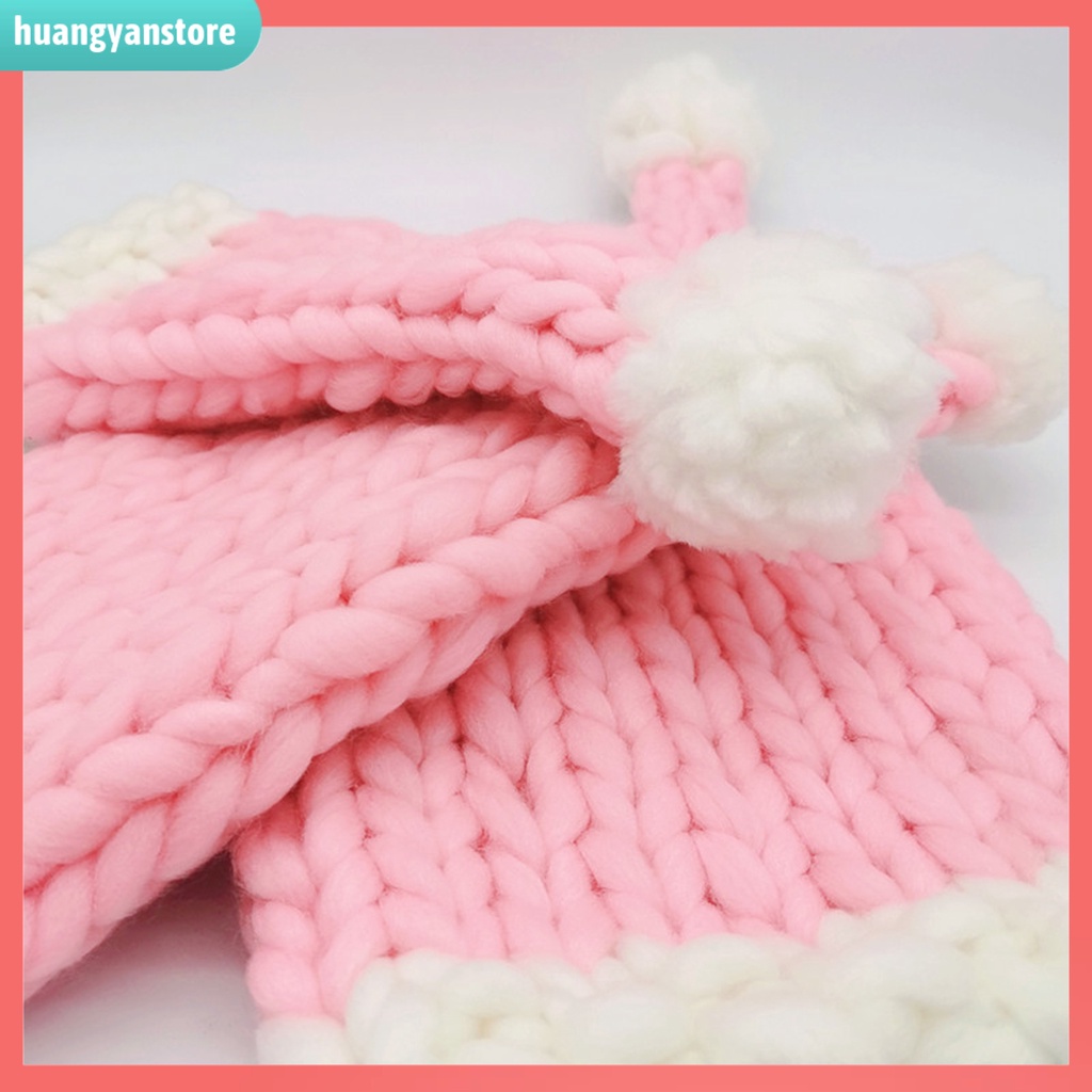 Mũ hóa trang ông già noel mềm mại giữ ấm cho trẻ em