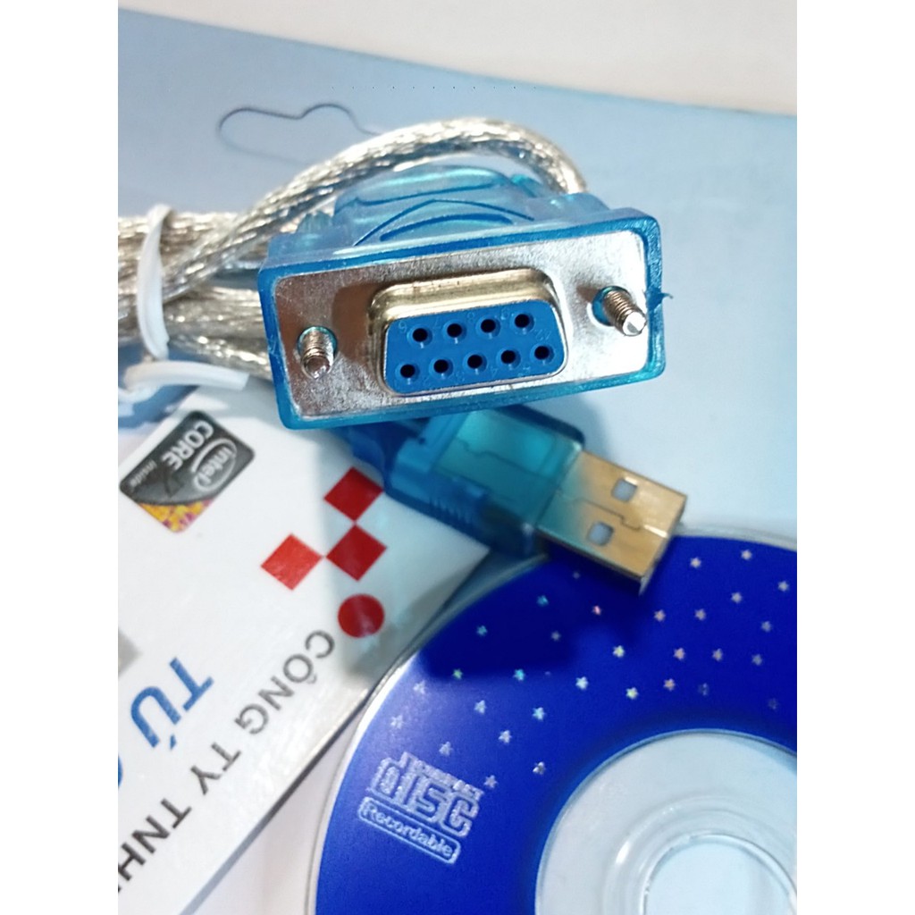 Cáp tín hiệu RS232: USB 2.0 ra RS232 - Com 9 Lổ âm (Cái)