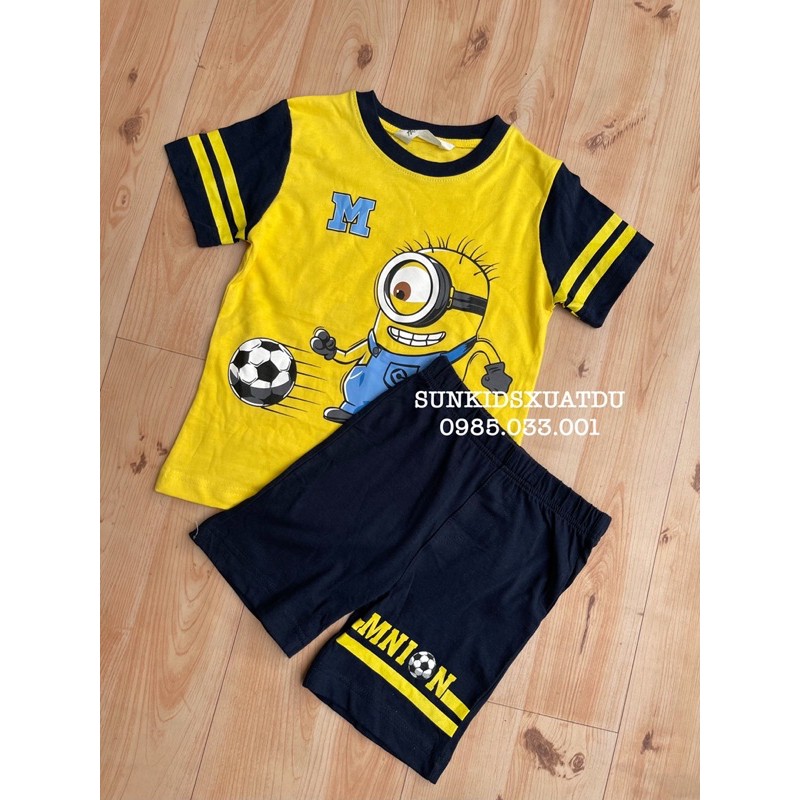 Bộ hè cotton in hình minion