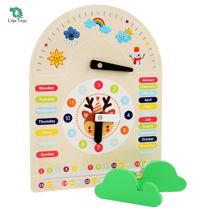 Liqui Montessori Đồ Chơi Bảng Học Tập Ngày Tháng Cho Bé 3 Tuổi
