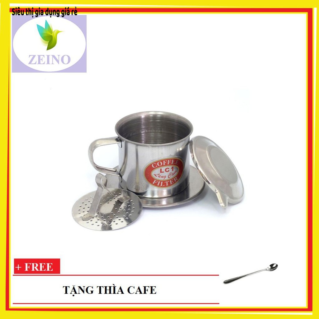 [SALE SỐC] Phin Cafe Inox Đủ Kích Thước Tặng Kèm Thìa Cafe