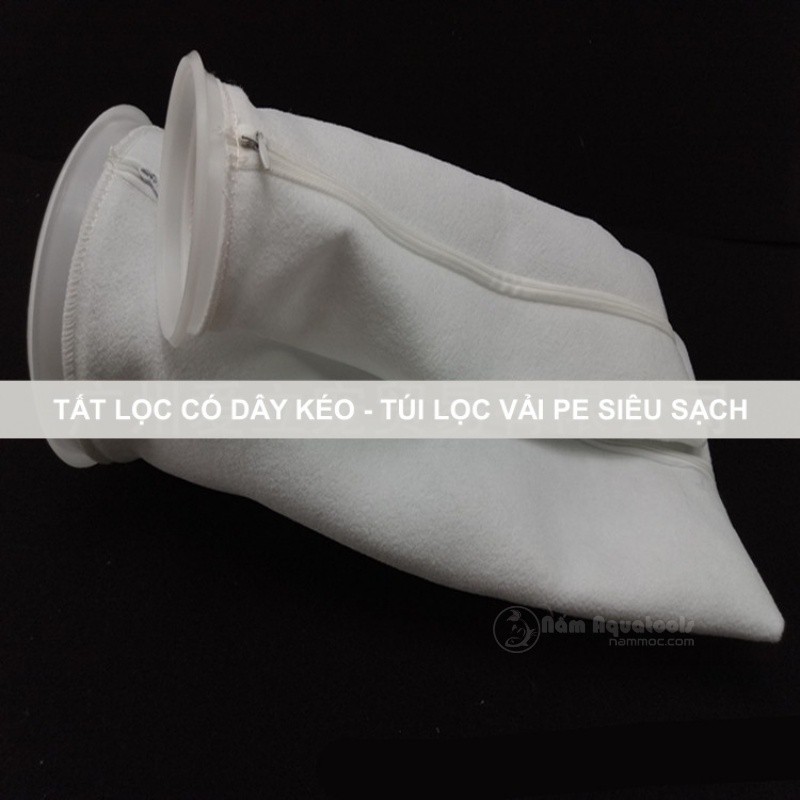 Tất Lọc Thô 200UMPP / PE / polyester / bông PP Có Dây Kéo Vệ Sinh Dễ Dàng