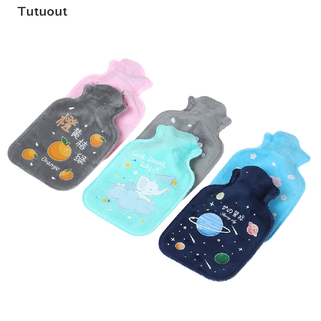 Túi chườm nóng lạnh cao su giữ ấm và thư giãn họa tiết hoạt hình đáng yêu nhỏ gọn