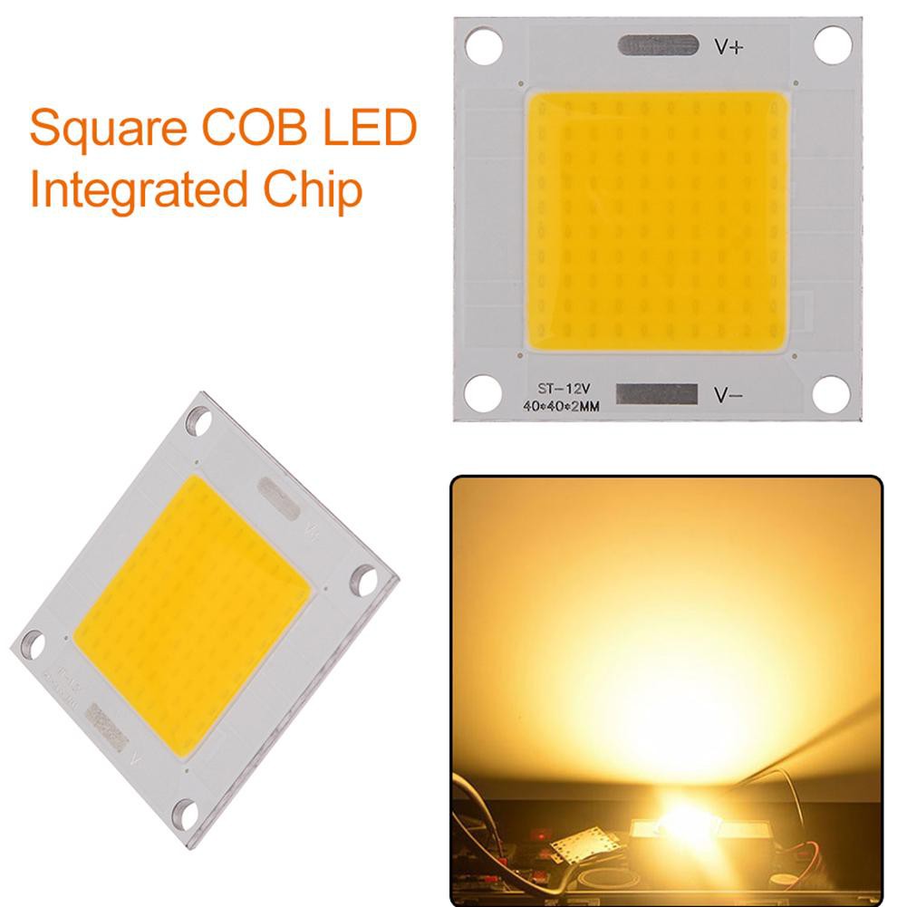 Chip đèn LED COB tích hợp tấm vuông 40x40mm 50W DC 12-14V hỗ trợ tự làm bóng đèn chất lượng cao