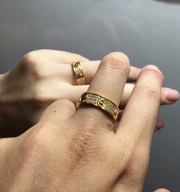 Nhẫn catier full xoàn full box cao cấp