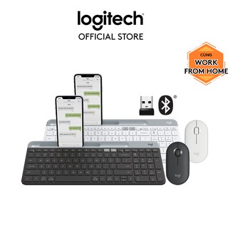 Combo bàn phím Logitech K580 và Chuột Logitech M350 Bluetooth và USB