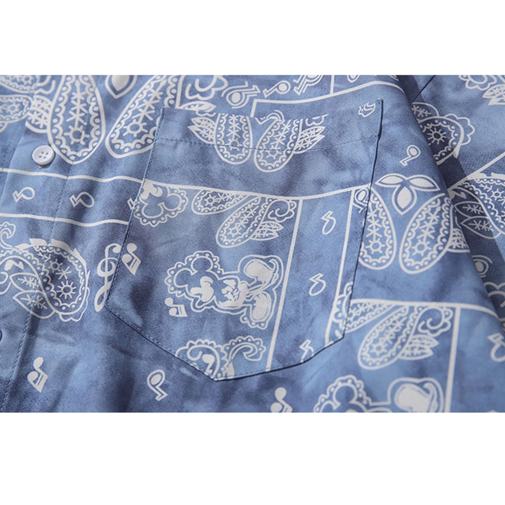 Áo sơ mi tay ngắn cổ bẻ họa tiết thời trang cho nam | BigBuy360 - bigbuy360.vn