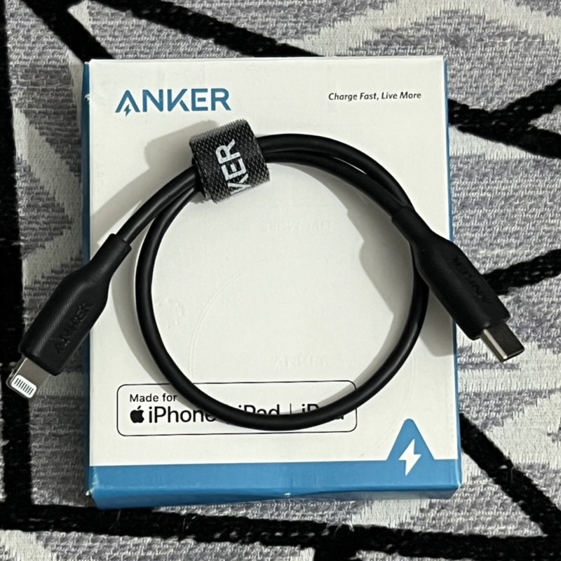 Cáp ngắn Anker A8831 30cm 0.3m Usb-C to lightning - chính hãng