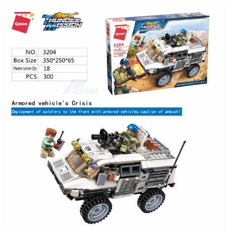 QMAN3204 - BỘ LẮP RÁP LEGO TẬP KÍCH XE BỌC THÉP
