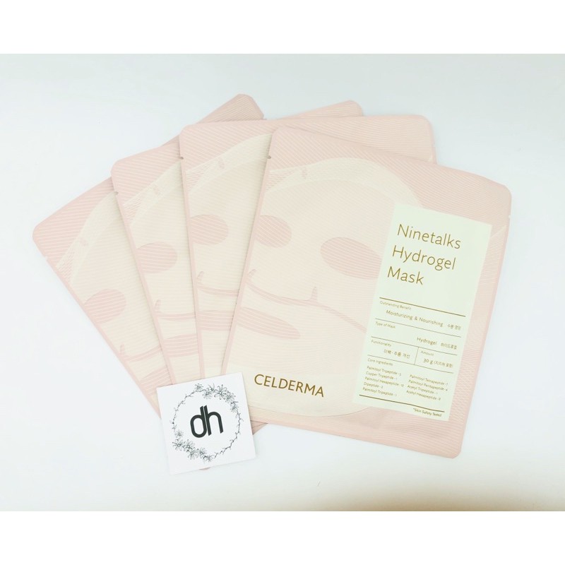( LẺ 1 MIẾNG) Mặt nạ thạch sinh học Celderma Ninetalks Hydrogel Mask