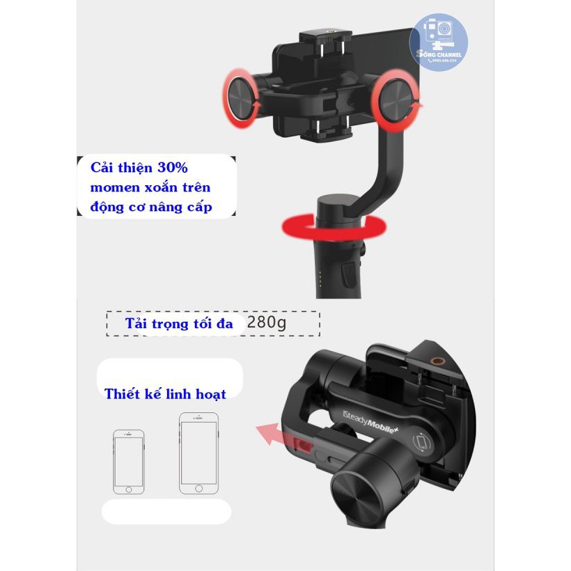 [CHÍNH HÃNG] Tay Cầm Chống Rung iSteady Mobile +