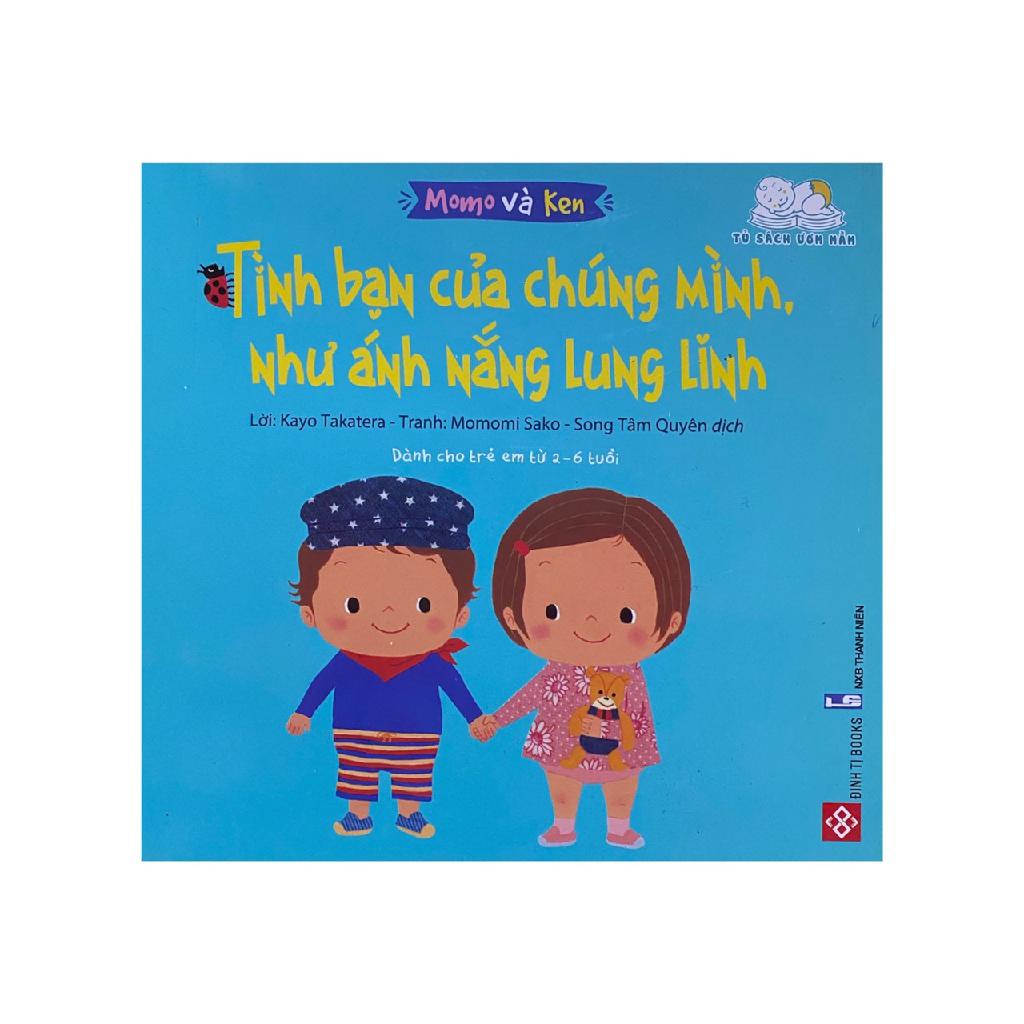 Sách - Momo và Ken- Tình bạn của chúng mình, như ánh nắng lung linh - Đinh Tị