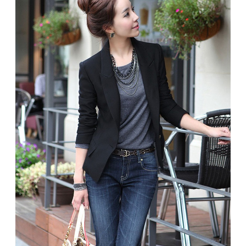 FREESHIP ĐƠN 99K_ ☛☏❤Fashion Womens Coat Slim Office Ladies Blazer One Button Suit | BigBuy360 - bigbuy360.vn