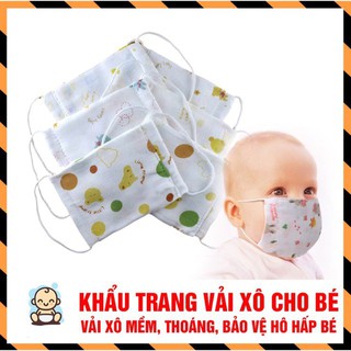 Khẩu Trang Xô Trẻ Em 4 Lớp , Xuất Nhật Siêu Mềm ,Kháng Khuẩn Thay Thế Khẩu Trang Y Tế , Cho Trẻ Trên 3 Tháng