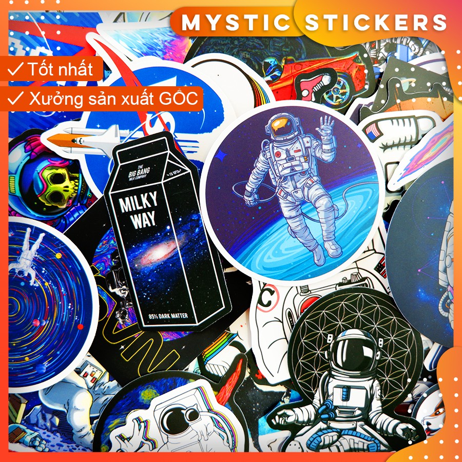 [PHI HÀNH GIA] 114 Sticker chống nước/dán xe laptop mũ bảo hiểm vali...