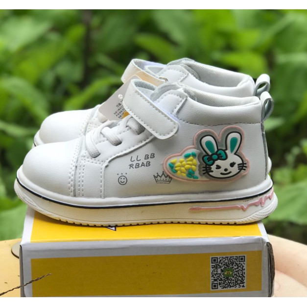 (Siêu sale) Giày thể thao cho bé - Bốt thể thao thỏ cho bé gái hàng Quảng châu cao cấp có đính thỏ dễ thương mã mới 1396