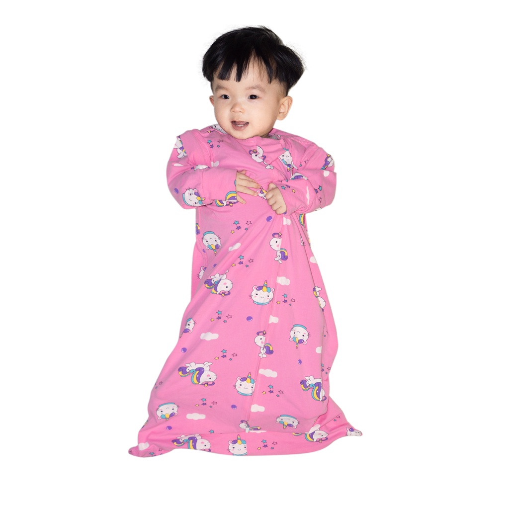 Túi Ngủ Cho Bé Chính Hãng NOONON Cao Cấp Có Ống Tay Tháo Rời- Hè Thu Đông Mã TNHT01