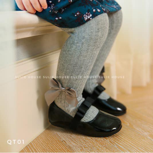 Quần tất len đính nơ cạnh - QT01