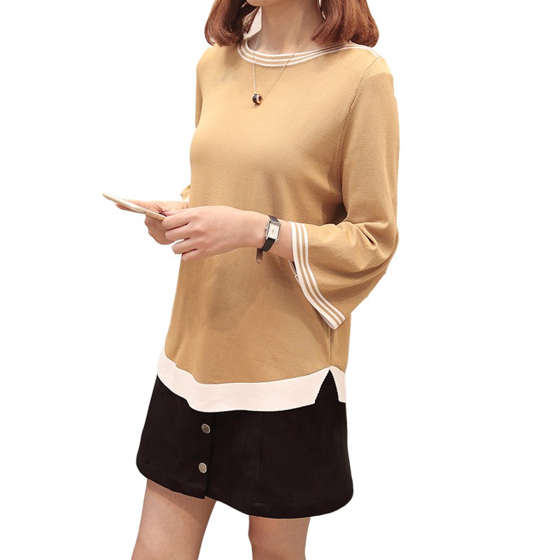 Áo Sweater Tay Loe Thời Trang Xinh Xắn Cho Nữ