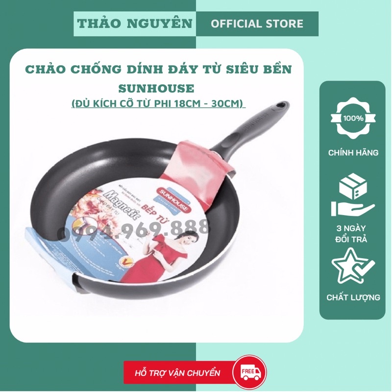 Chảo từ SUNHOUSE Magnetic Pan SHM18-30