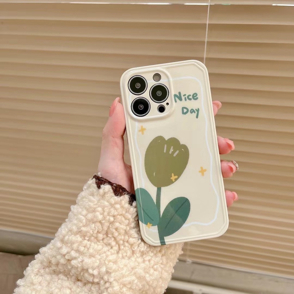 Ốp Điện Thoại tpu Mềm Hình Hoa tulip Cho iphone 14 pro max 13 pro max 12 pro max 11 pro max xsmax