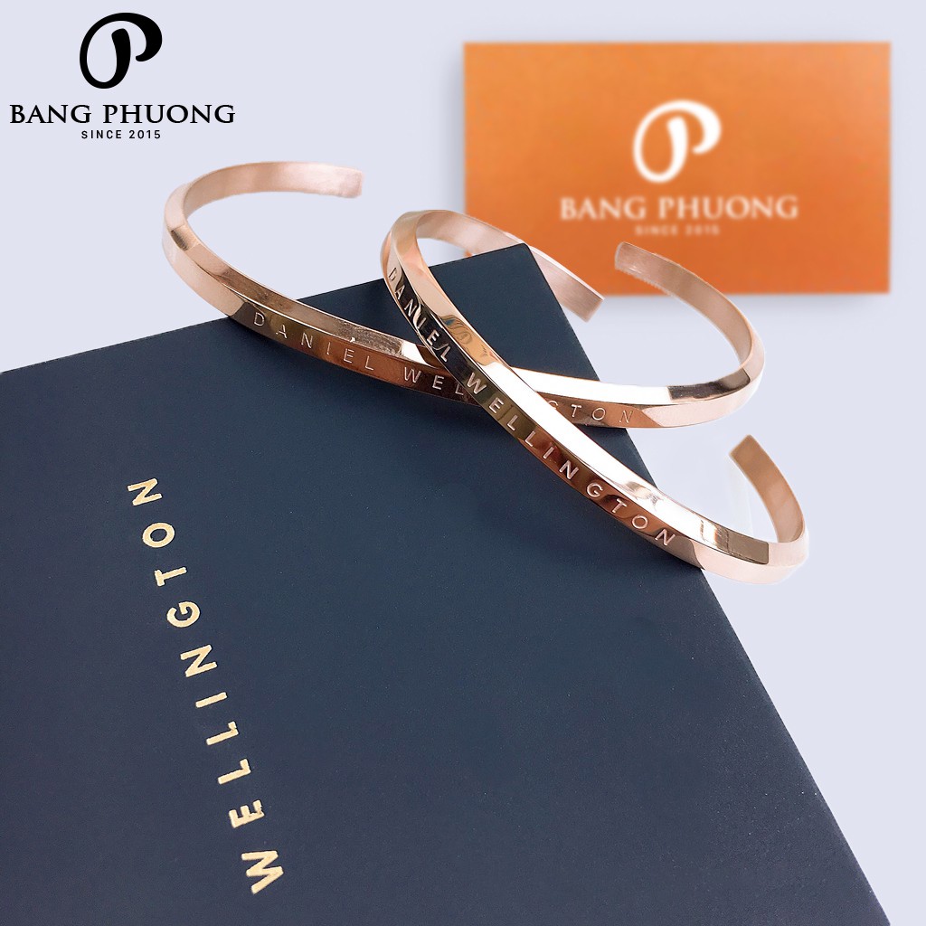 Vòng tay Daniel Wellington Classic Rose Gold DW Cuff Chính Hãng