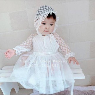 VÁY REN MỎNG KÈM MŨ CHO BÉ
