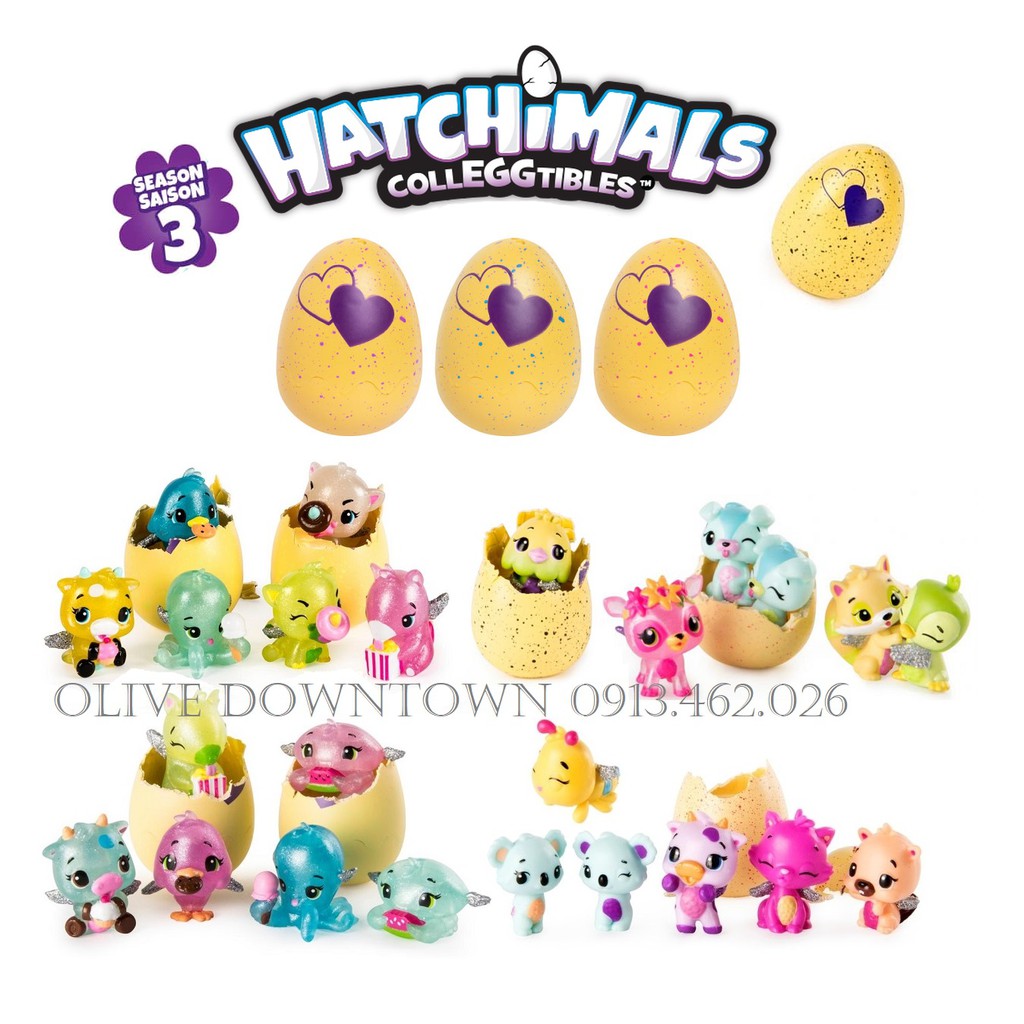 ✅ LẺ 1 Trứng nở Hatchimals & Qùa tặng - MÀU NGẪU NHIÊN - VNXK