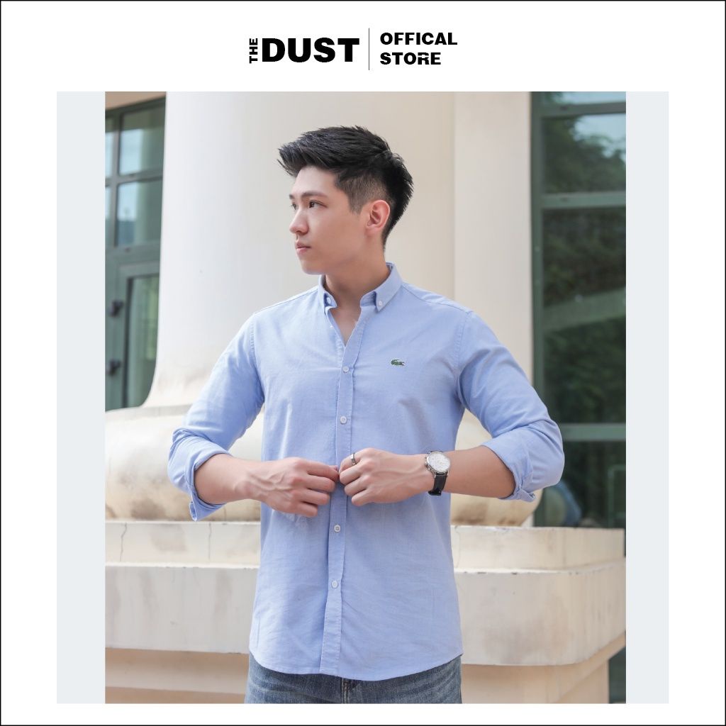 Áo sơ mi nam dài tay trơn cổ bẻ basic LCT, Áo sơ mi nam công sở form slimfit, vải oxford cao cấp