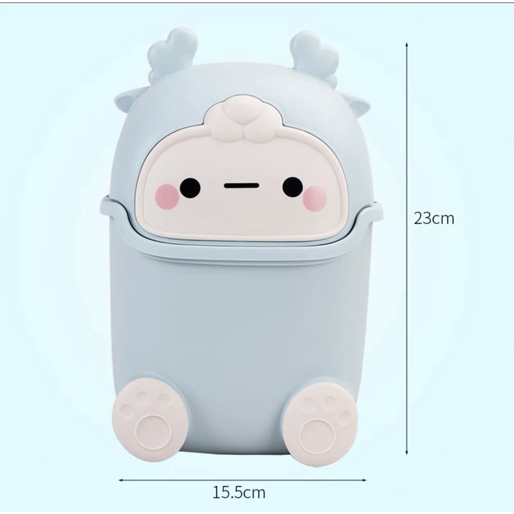 Thùng Rác Cute, Thùng Rác Bé Tiện Dụng, Nắp Lật
