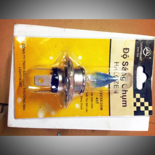 Bóng pha siêu sáng Halogen 3 chân H4
