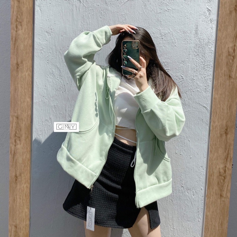 Áo Khoác Nỉ Mira 1 Lớp Dày Dặn | Có Nón Form Rộng | Đơn Giản | Phong Cách Hàn Quốc | HotTrend 2021 | BigBuy360 - bigbuy360.vn