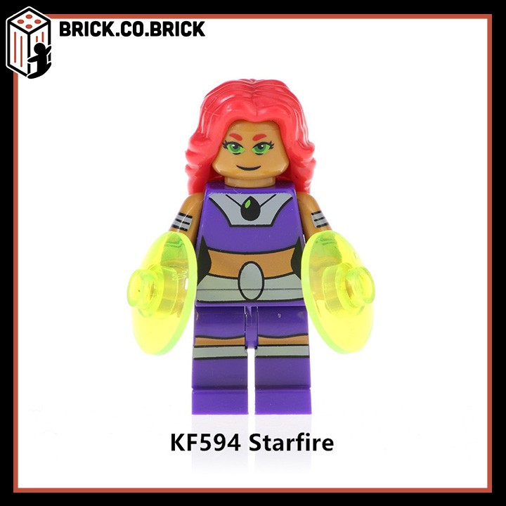 KF6049 - Đồ chơi lắp ráp minifigures và mini lego nhân vật trong phim Marvels/ DC/ Avengers hoạt hình Teen Titans