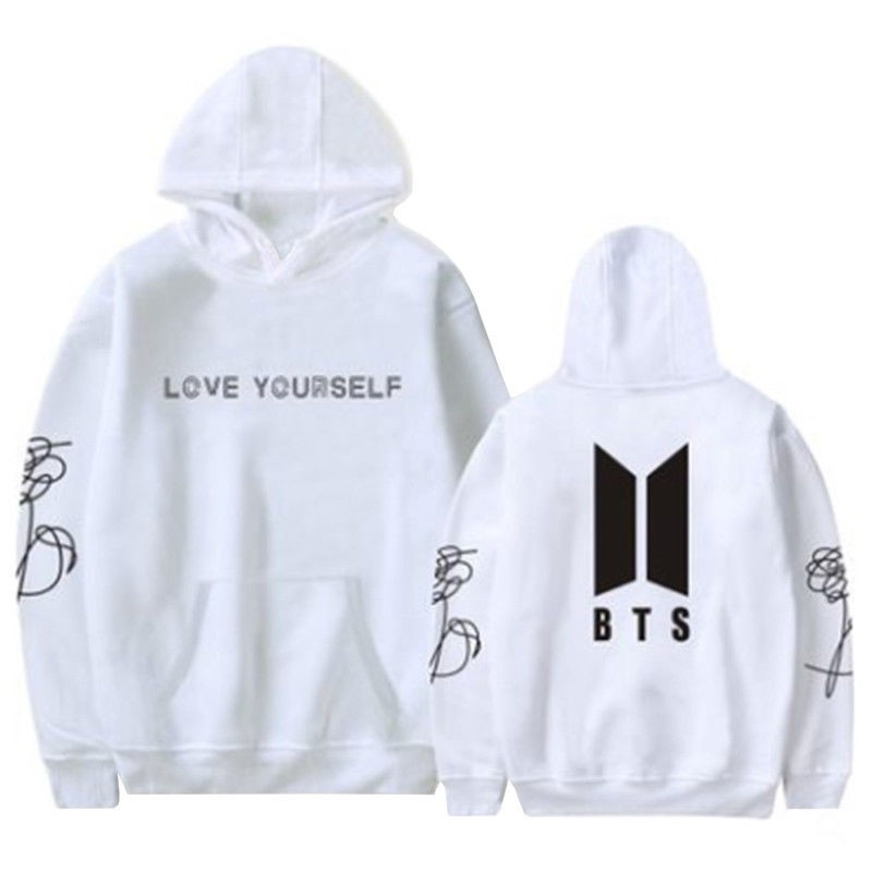 Áo Hoodie Chui Đầu In Hình Bts Love Yourself Thời Trang Dành Cho Nữ