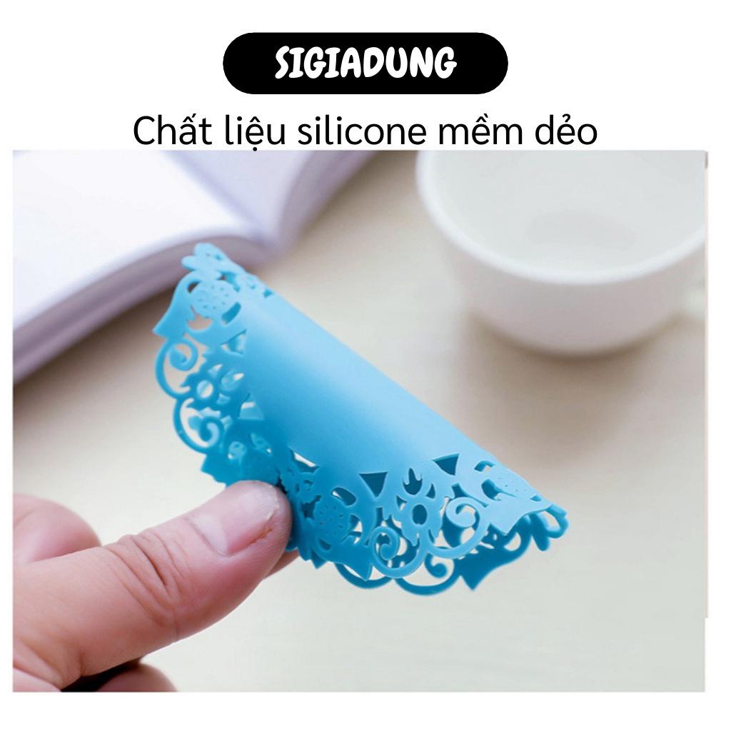 [SGD] Đế Lót Ly - Miếng Lót Nồi, Chén Bát Dĩa Silicone Họa Tiết Hình Hoa Cách Nhiệt  1029