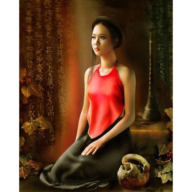 Yếm truyền thống phi lụa đẹp, xịn