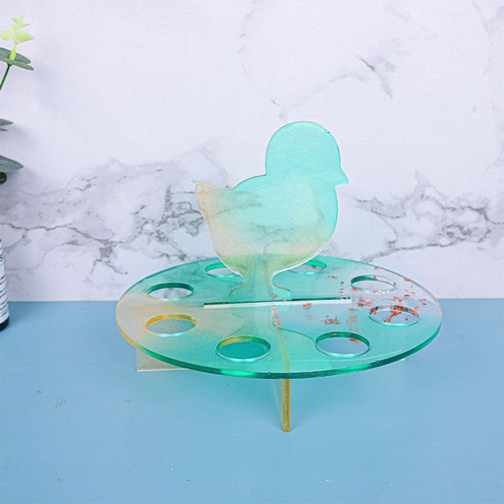 Khuôn Silicon Làm Khay Resin UV Hình Gà Con Dễ Thương