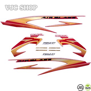 Bộ tem xe Airblade 2009 Việt màu đỏ