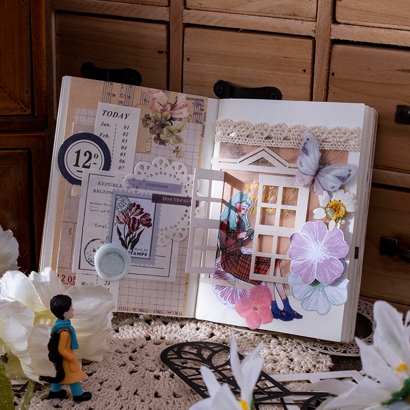 20 Cái / Lốc Giấy Rỗng vintage  Để Trang Trí Sổ Lưu Niệm