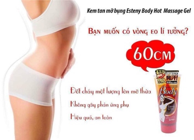 KEM TAN MỠ BỤNG HOT MASSAGE HARD BODY NHẬT