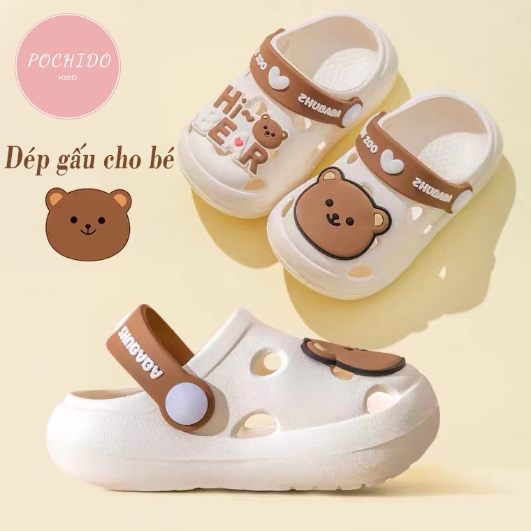 Sục Cross Gấu hi bear cho bé dễ thương, chống trơn, thoáng khí, thoải mái 739