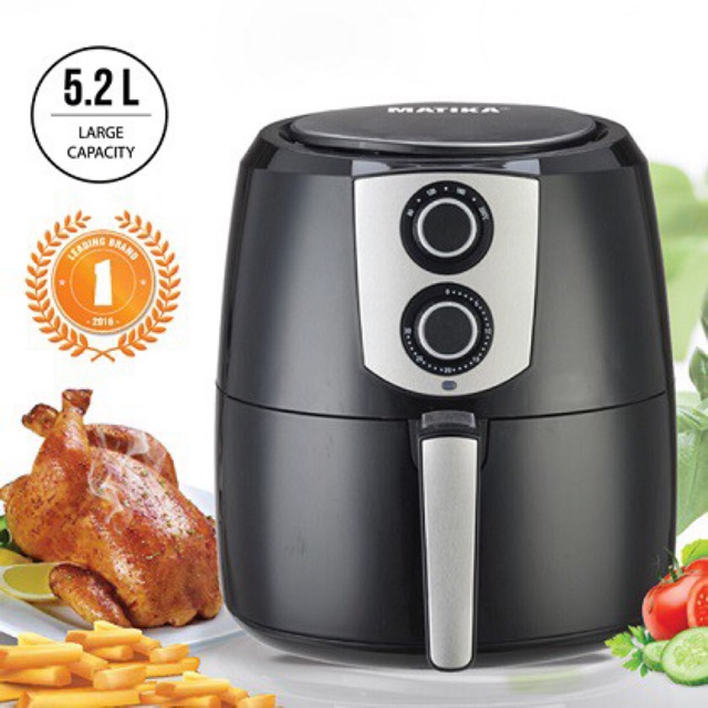 Nồi chiên chân không Air Fryer Matika MTK-9152 - 5,2 lít Siêu to