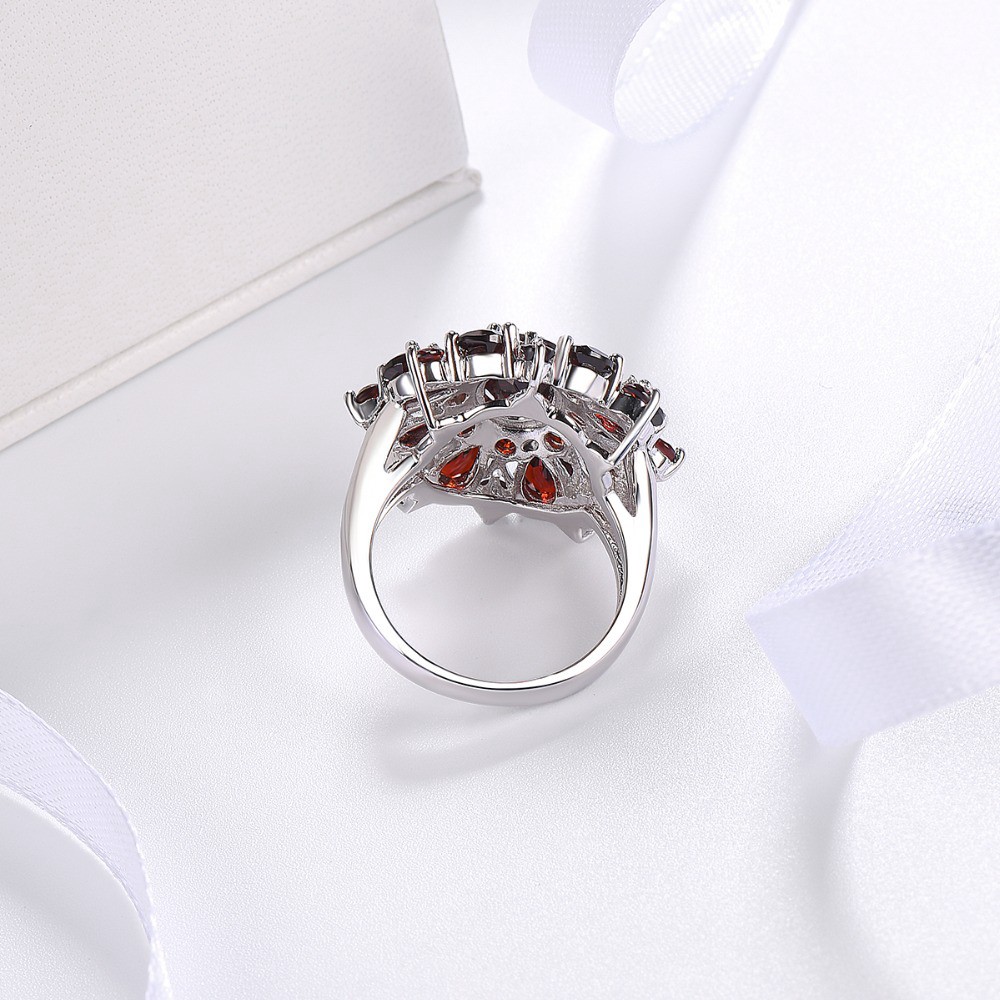 Nhẫn đeo ngón tay kim loại đính đá màu sắc thanh lịch thời trang cho nữ