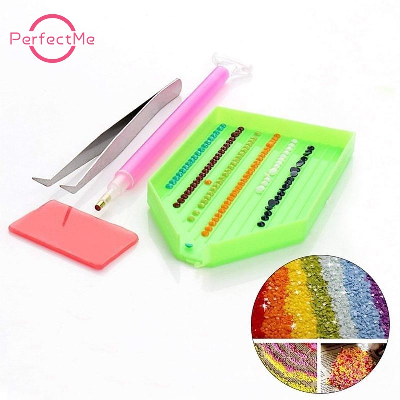 Bộ Dụng Cụ Làm Tranh Đính Đá 5D Họa Tiết Chó Sói Giận Dữ Độc Đáo DIY Dùng Trang Trí