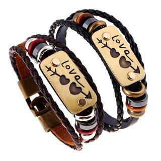 Set 2 Vòng Tay Da Nhiều Lớp Cho Cặp Đôi hót nhất