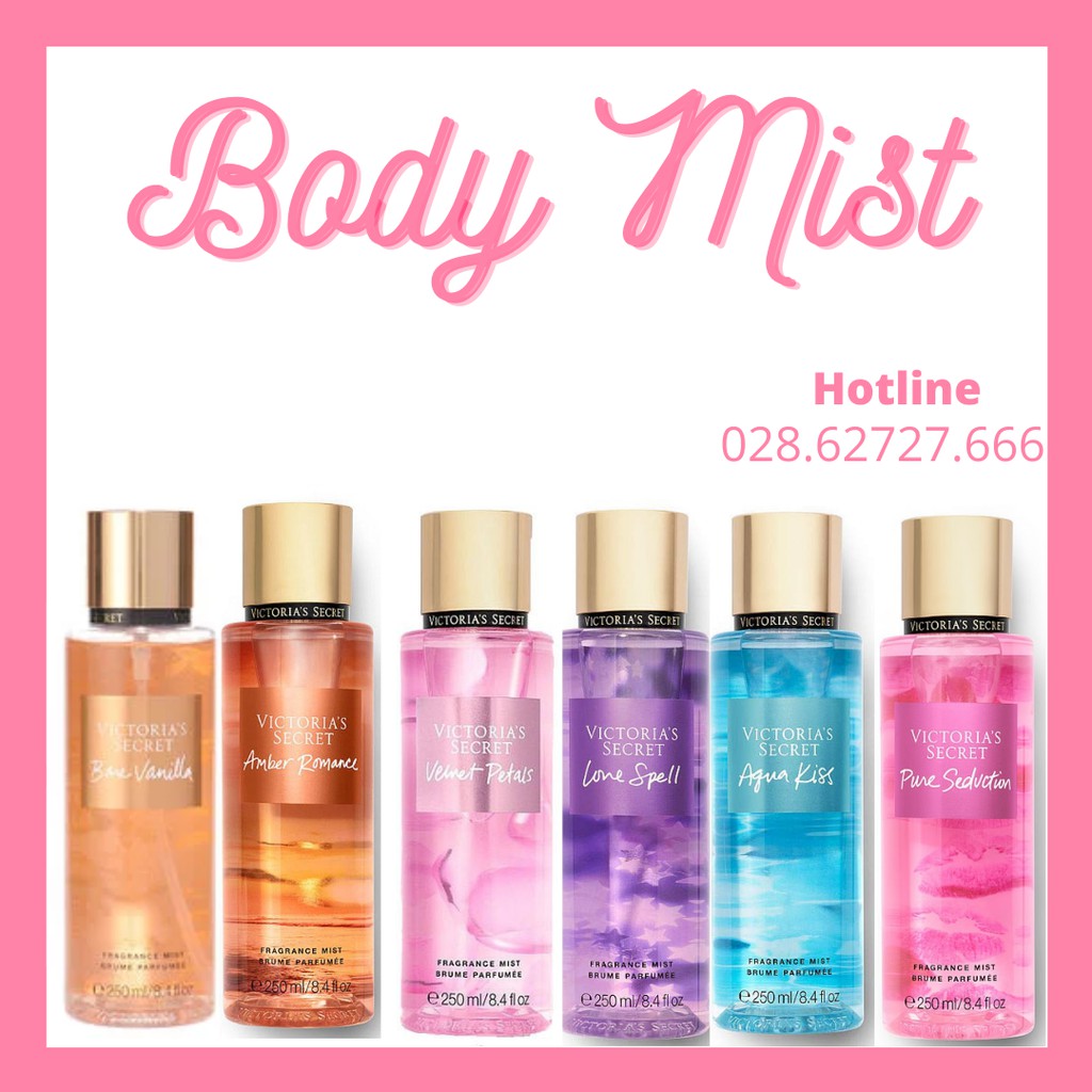 [Đủ Mùi] Xịt Thơm Toàn Thân Victoria's Secret Body Mist (250ml)