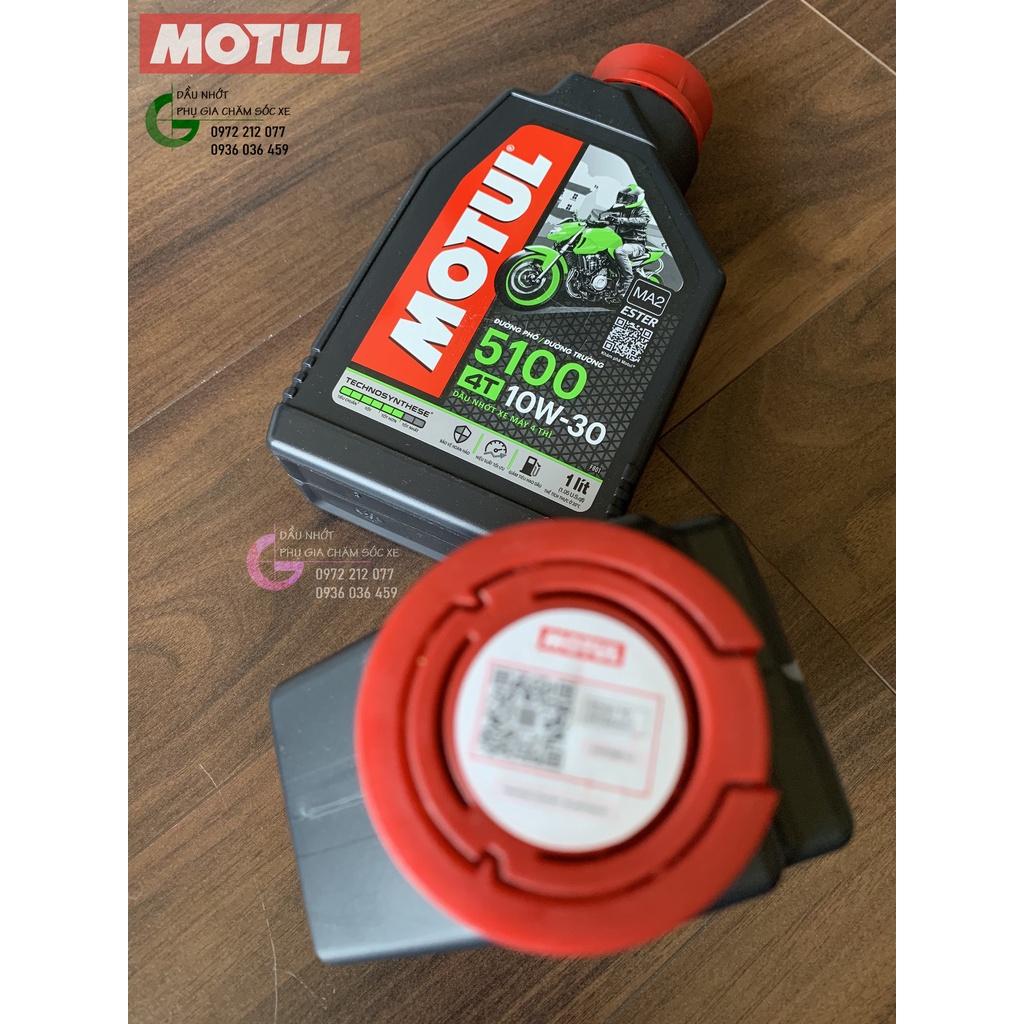 Dầu Motul 5100 10W-30 bán tổng hợp công nghệ Ester chất lượng cao cho xe máy