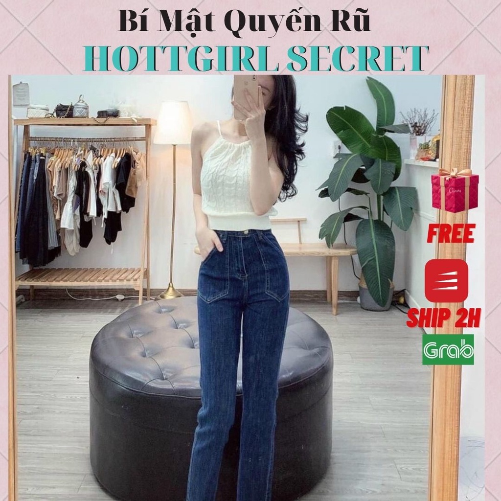 Quần jean nữ dáng xuông 2 túi trước cực hot,phiên bản đặc biệt đang làm mưa làm gió trên thị trường đã có tại Hottgirl
