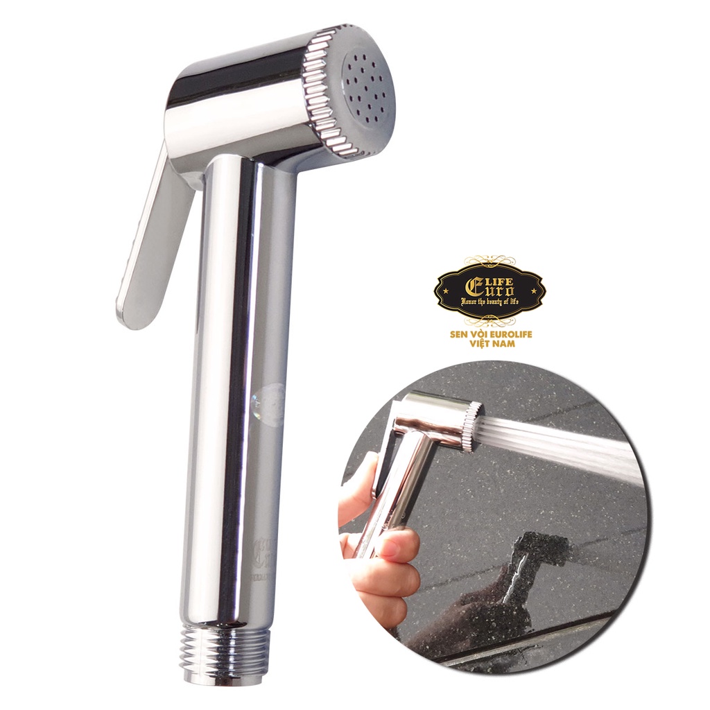 Tay xịt vệ sinh Nhựa ABS mạ Chrome tăng áp Eurolife EL-H-X08  - CHỈ CÓ TAY XỊT