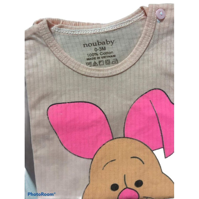 BÁN LẤY TƯƠNG TÁC Bộ cotton giấy màu dài tay cho bé